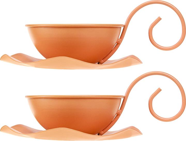 Produktbild Viana Deko Tassen mit Unterteller für stilvolle Tischdekoration 2St (2 x)