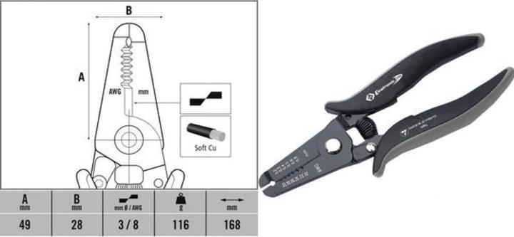 Produktbild C.K Magma ESD-Abisolierzange Geeignet fü (168 mm)