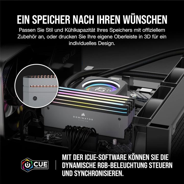 Produktbild Corsair Dominator Titanium (2 x 32GB, 6000 MHz, DDR5-RAM, DIMM)