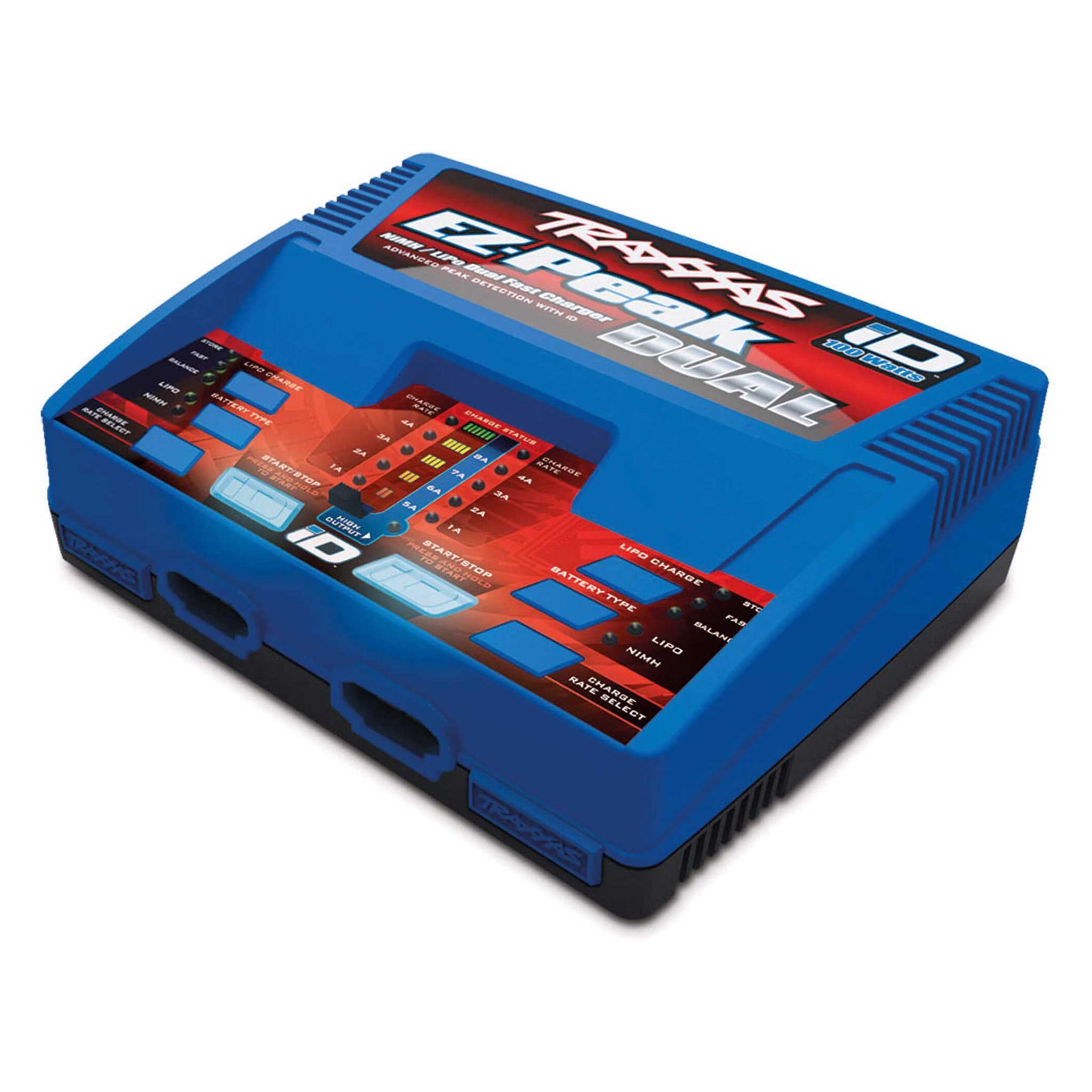 Traxxas Ez-Peak Dubbel, Rc Lader, Blauw