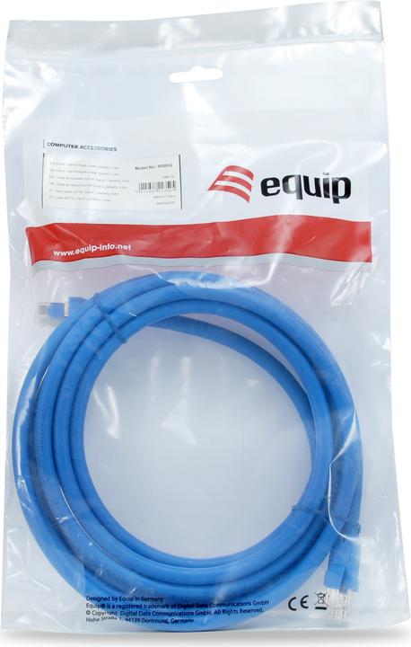Productafbeelding equip RJ-45 - RJ-45, M/M S/FTP, 24AWG PoE++, LSZH (S/FTP, CAT8.1, 3 m)