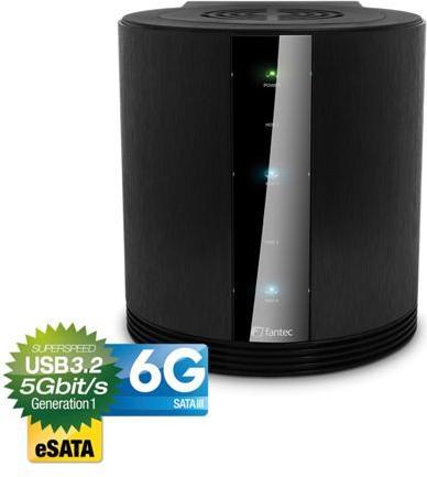 Actual product image Fantec SQ-35U3E-6G BLACK ALU (3.5")