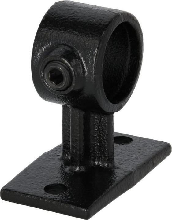 Averde Rohrverbinder Halterung durchgehend schwarz 1 1/4" (Ø 42,4 mm) (Acier inoxydable, Fonte malléable)