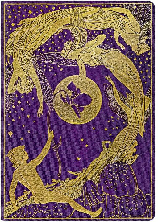 Actual product image Paperblanks Notebook Lang's Fairy Books A6, lined, gold / purple (A6, Lined, Hardcover)