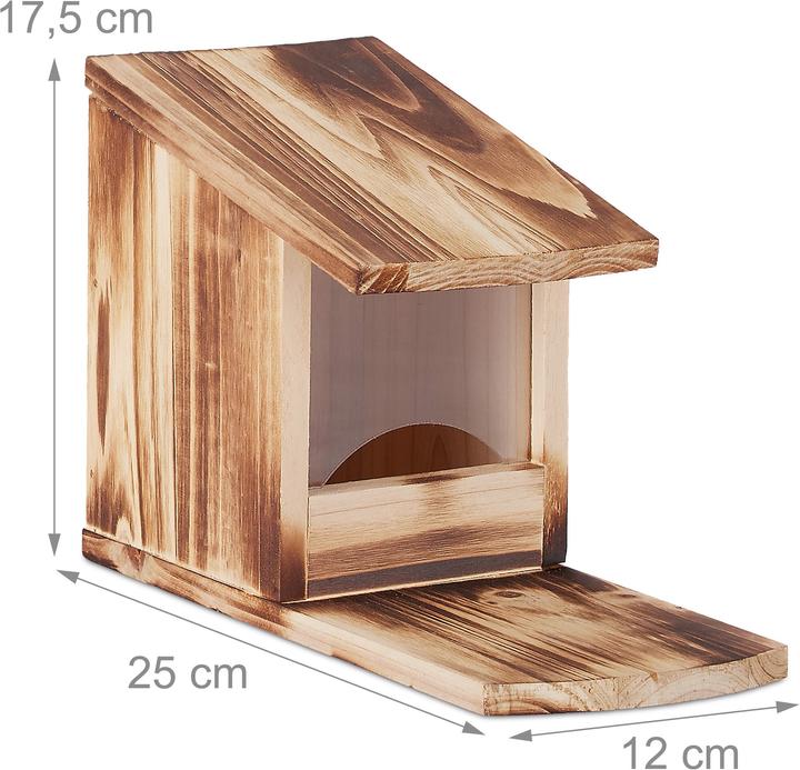 Produktbild Relaxdays Eichhörnchen Futterhaus