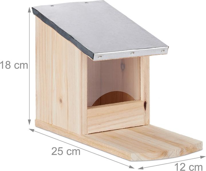 Produktbild Relaxdays Eichhörnchen Futterhaus