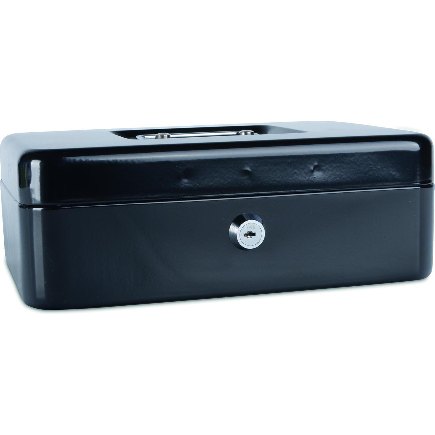 Donau, Spardose, Kassette für Geld, gross, 250x90x180mm, schwarz