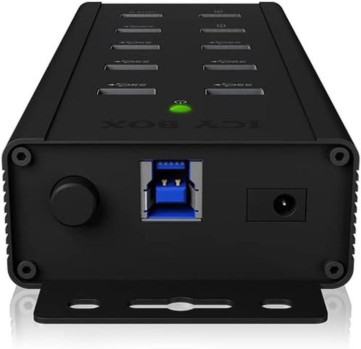 Immagine prodotto Icy Box Splitter 7x Port USB 3.0 HUB und 3 Ladeanschlüsse (USB-B, 10 porte)