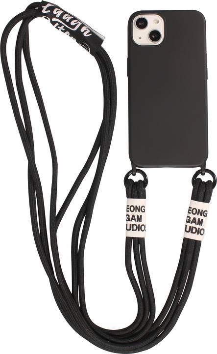 Actual product image PhoneLook Coque Silicone souple fashion Jeong Gam Studio Laugh Often avec cordon (Apple iPhone 13)