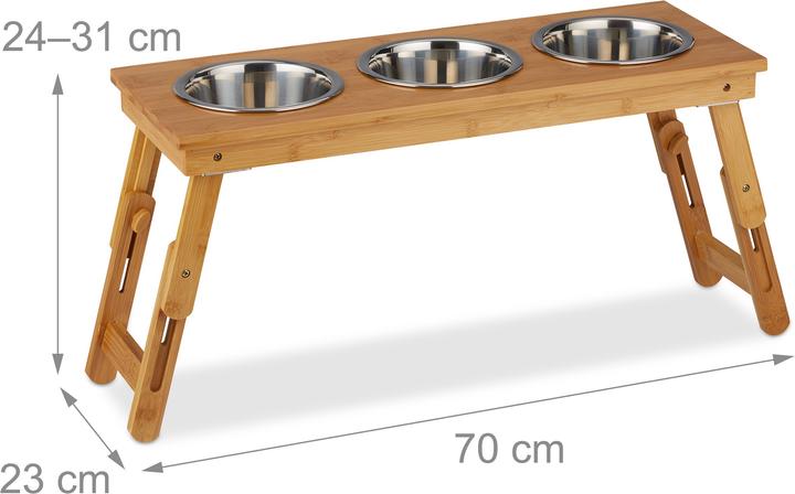Immagine prodotto Relaxdays Ciotole Rialzate, per Cani di Media Taglia (0.70 l)