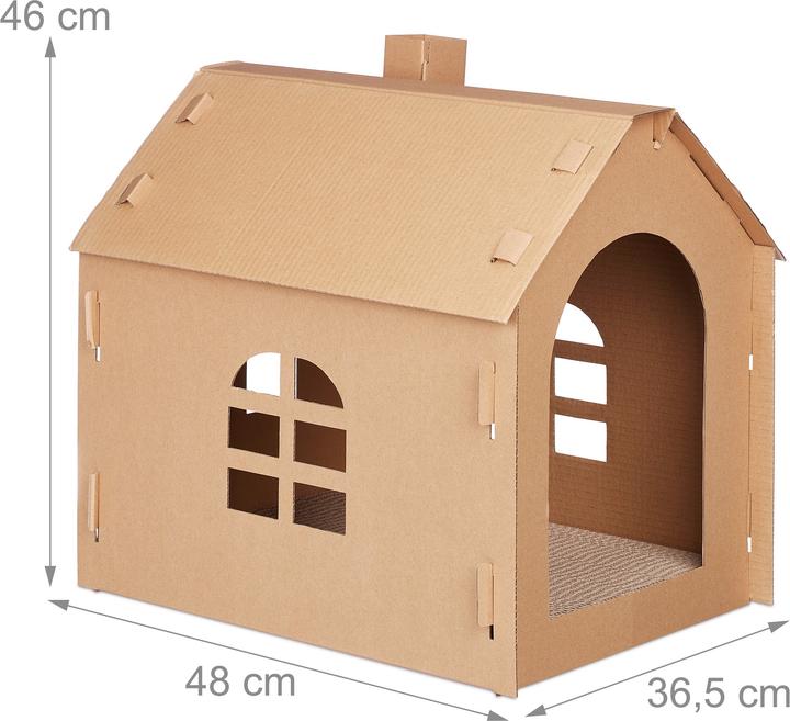 Actual product image Relaxdays Cat house (Cat, Safety closure)