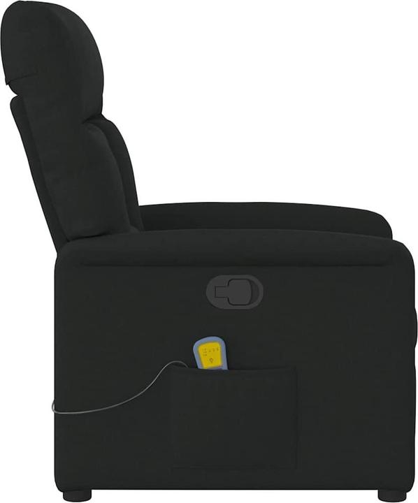 Actual product image vidaXL Massage chair black fabric