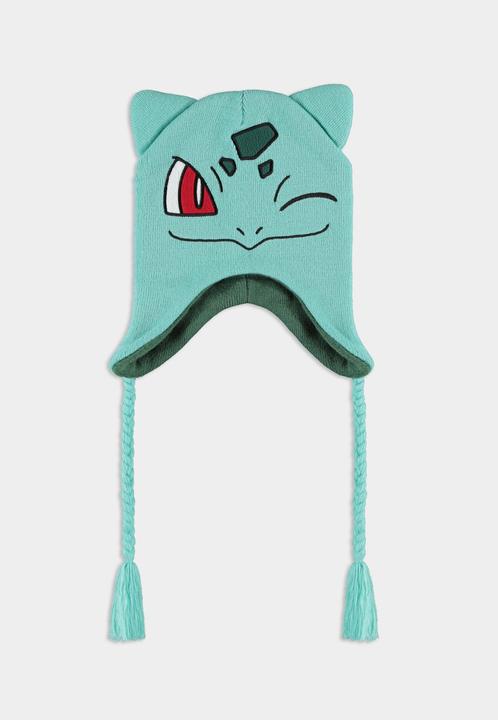 Actual product image Difuzed Pokemon ski cap Bulbasaur Knitted Sherpa
