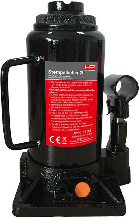 Immagine prodotto HP Autozubehör Martinetto idraulico 2 t Altezza di lavoro: 158 - 308 mm