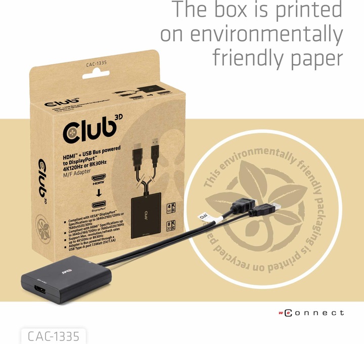 Image du produit Club 3D HDMI + Micro USB zu (DP, 0.72 cm)