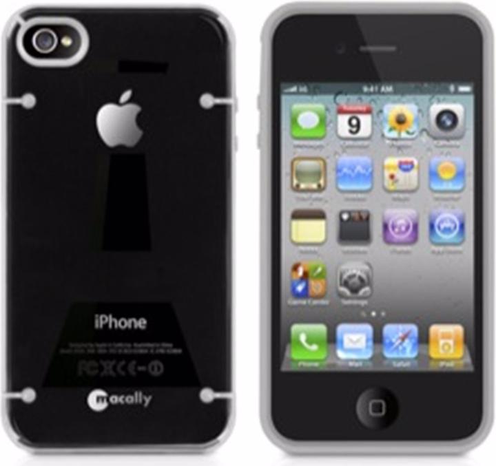 Immagine prodotto Macally Glo in the dark Case per iPhone 4/4S trasparente (Apple iPhone 4s, Apple iPhone 4)