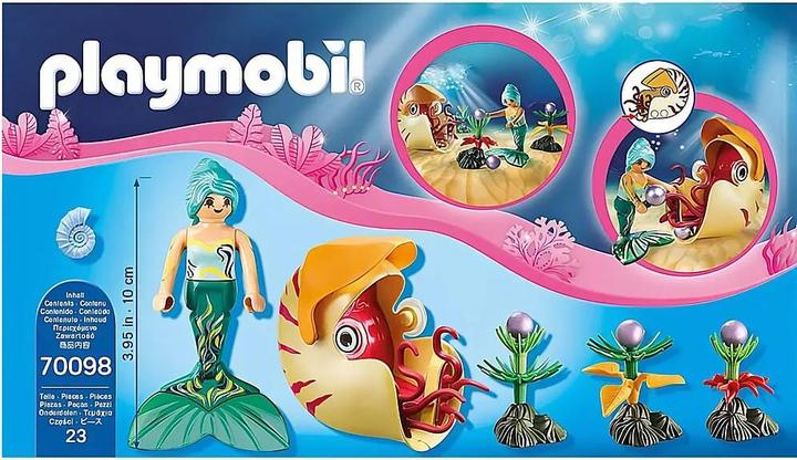 Actual product image Playmobil Mermaid with snail gondola (70098, Playmobil Magic)