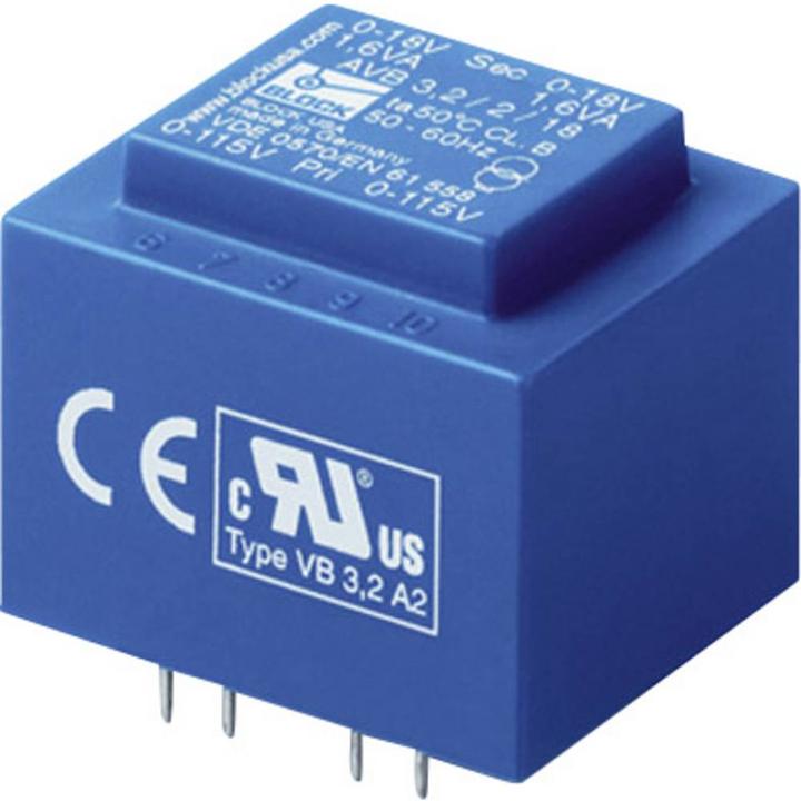 Produktbild Block Transformator PCB 2.3VA 2x24V