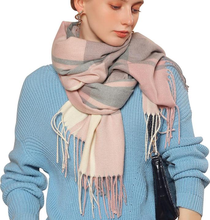Produktbild Only-Bags.Store Winter Senior karierter Kaschmirschal, karierter Pashmina übergrosser Herbstschal Stolen