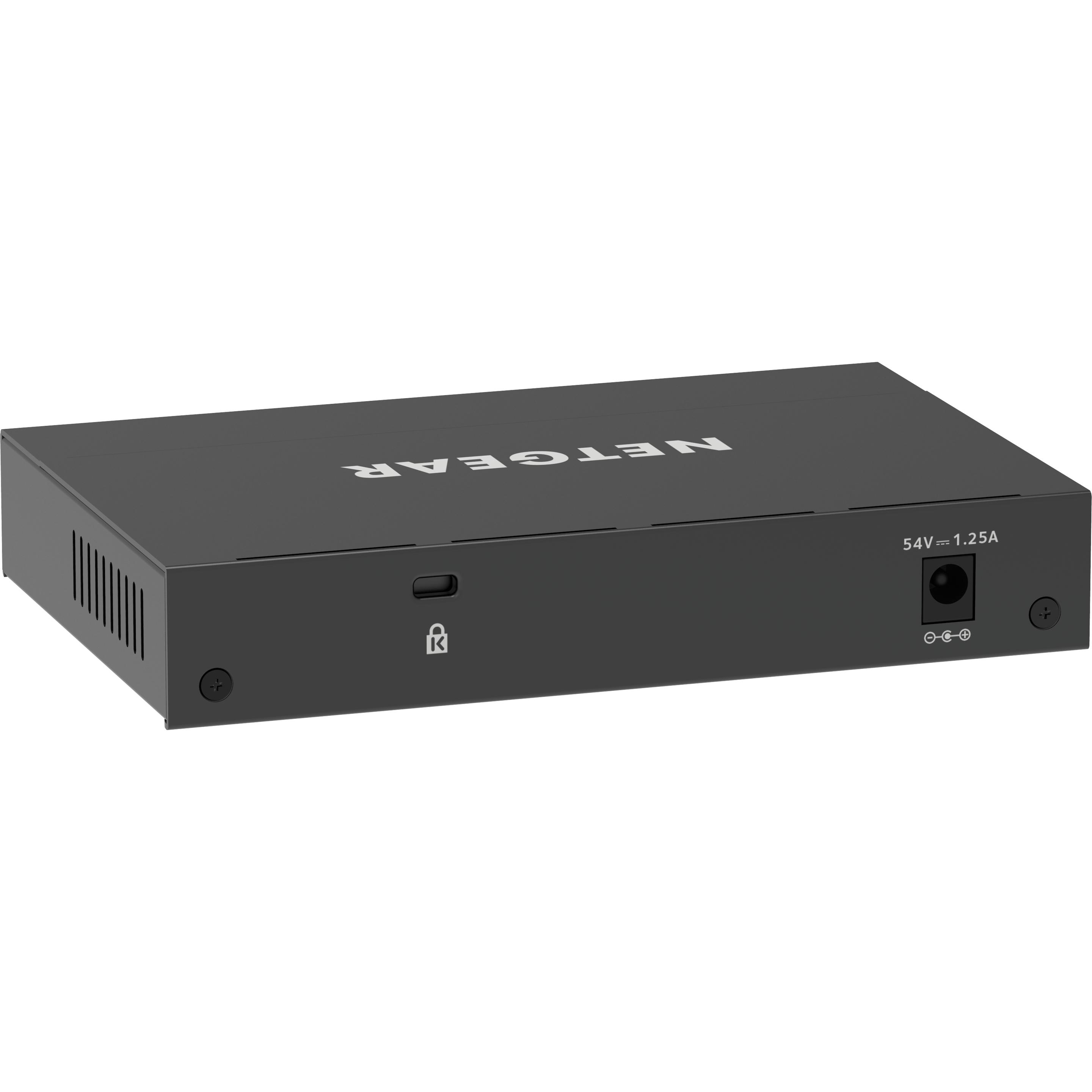 Thumbnail - Netgear GS308EP-100PES (8 Ports), Netzwerk Switch, Schwarz
