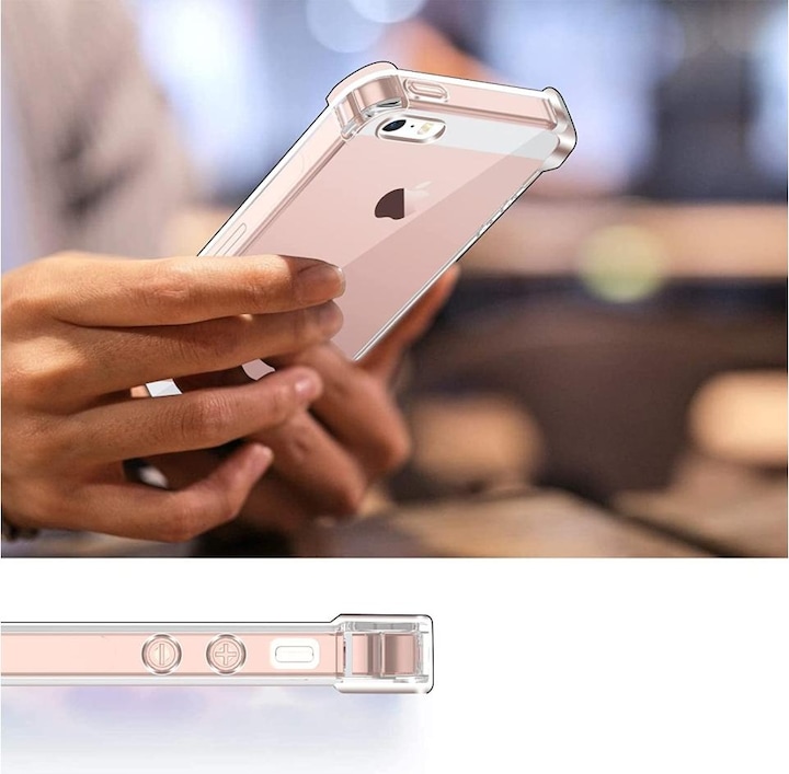Immagine prodotto Screenguard Apple iPhone 5/5S/SE Custodia Crystal Soft Airbag Bumper (Apple iPhone 5)