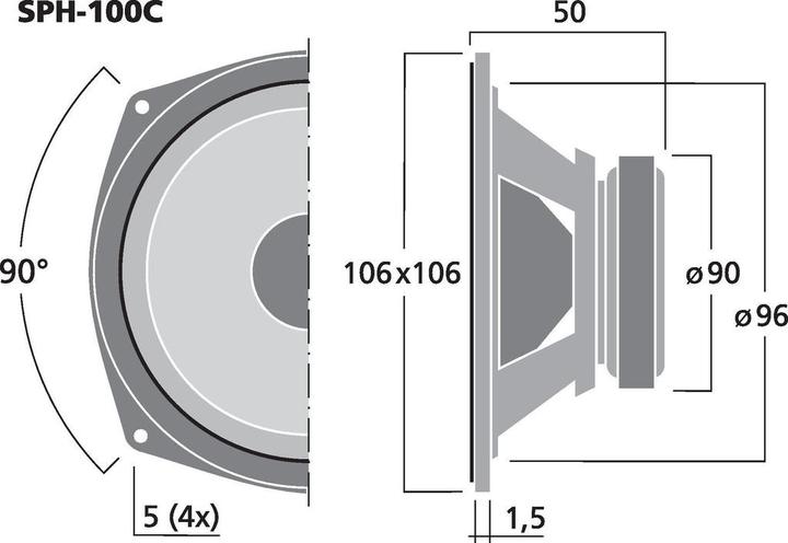 Produktbild Monacor HiFiBasslautsprecher (1 Stk.)