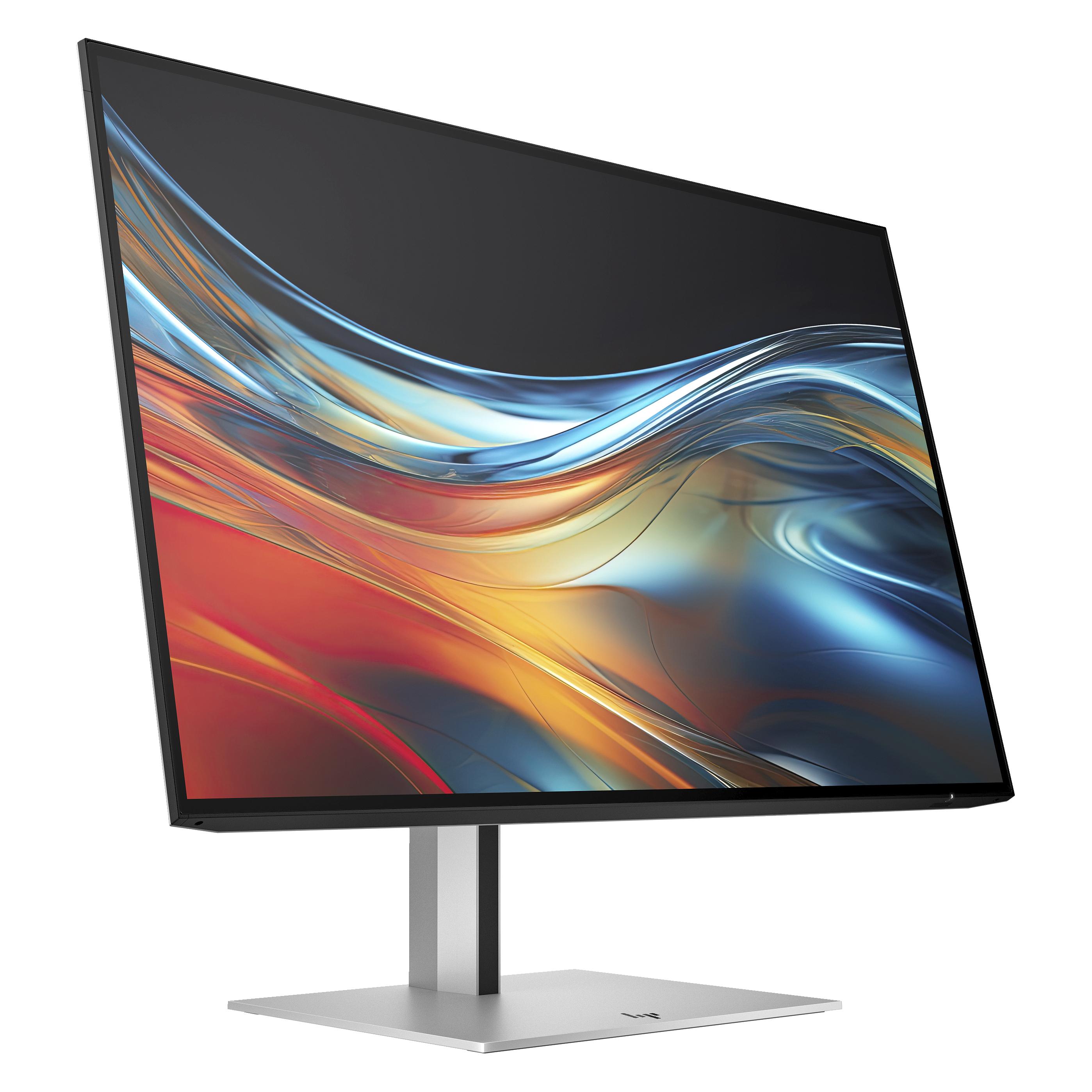 HP Series 7 Pro 724pn (1920 x 1200 Pixel, 24"), Monitor, Silber, Schwarz