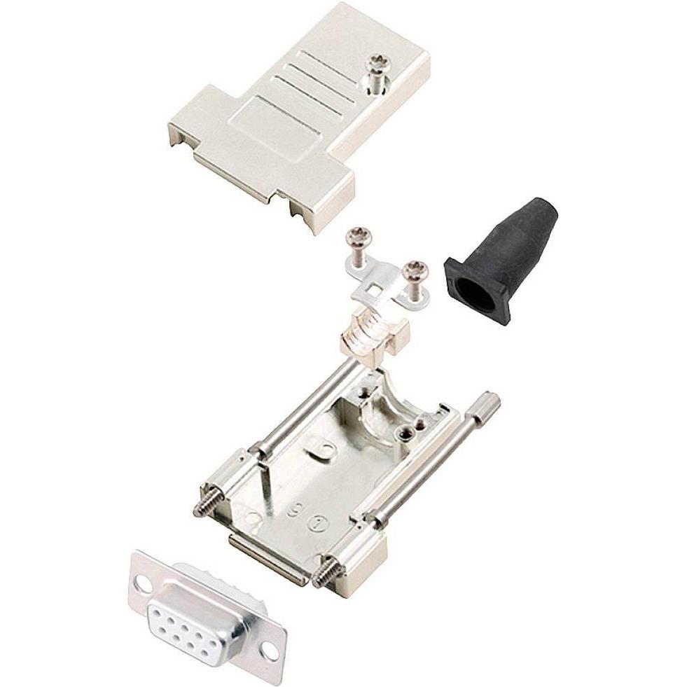 Encitech DTSL09-LJSRG-T-DMS-W-K 6355-8040-31 D-SUB Buchsenleisten-Set 180 ° Polz, Elektronikkabel + Stecker
