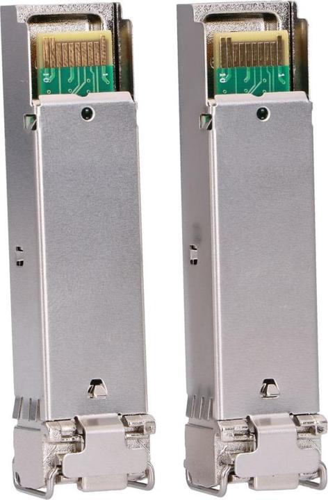 Actual product image Extralink SFP 1.25G 2-pack | SFP module | 1.25 Gbps, LC/UPC, 1310 nm, 20 km, singlemode, DOM