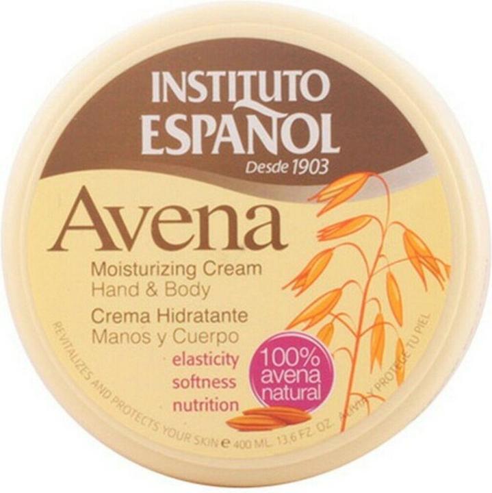Actual product image Instituto Español Instituto Espanol - Avena Moistrurizing Cream Hand & Body Cream Is Body Oss - 400ML (Body cream, 400 ml)