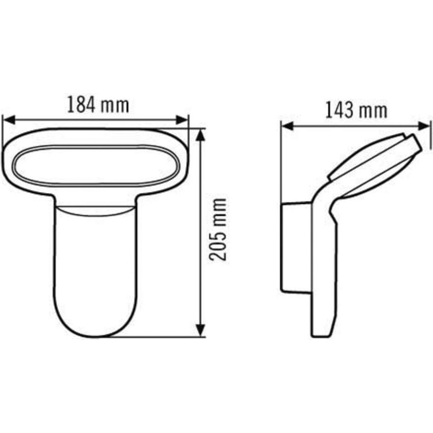 Thumbnail - Esylux, Fassadenbeleuchtung, LEDStrahler LB18 OL 200 LED 5K (1510 lm, IP55)