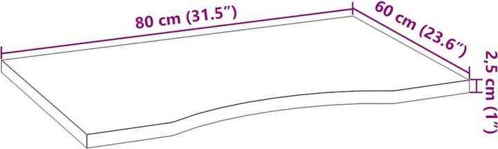 Produktbild vidaXL Macie (80 x 60 x 2.5 cm)