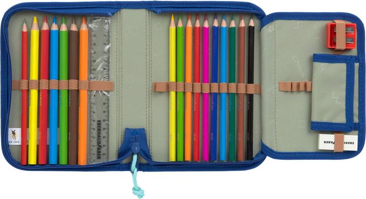 Produktbild Lässig Schulrucksack-Set Boxy, Grün / Blau (21 l)