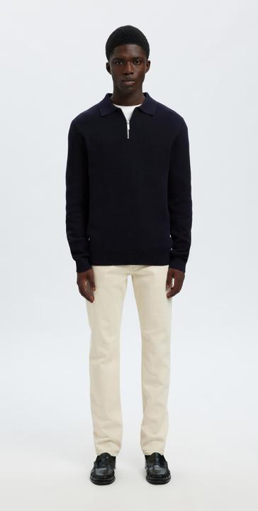 Produktbild Selected Slhdane Ls Knit Struc Half Zip Polo Noos (L)