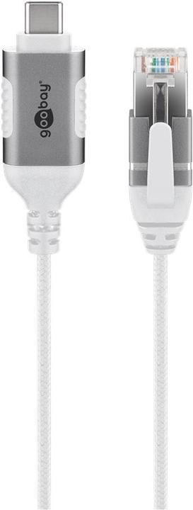 Actual product image Goobay Ethernet cable USB-C 3.1 to RJ45, Slim, 3 m (USB 3.1, RJ45 (1x))