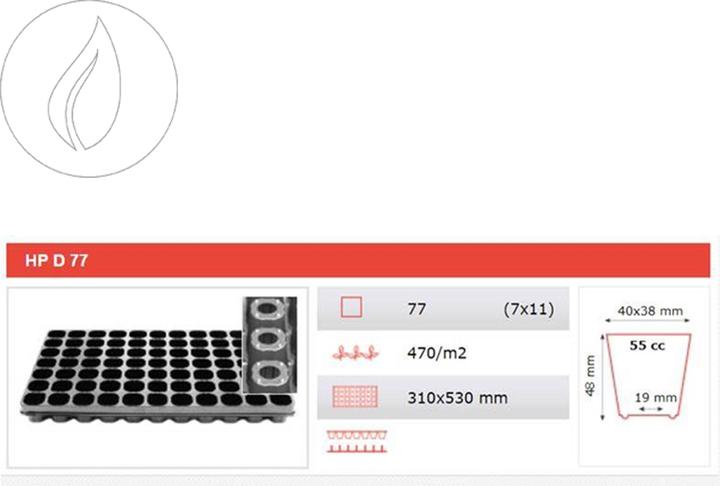 Actual product image Agro top Garden Intra Plug 77 Tray Coco 7 Trays Box