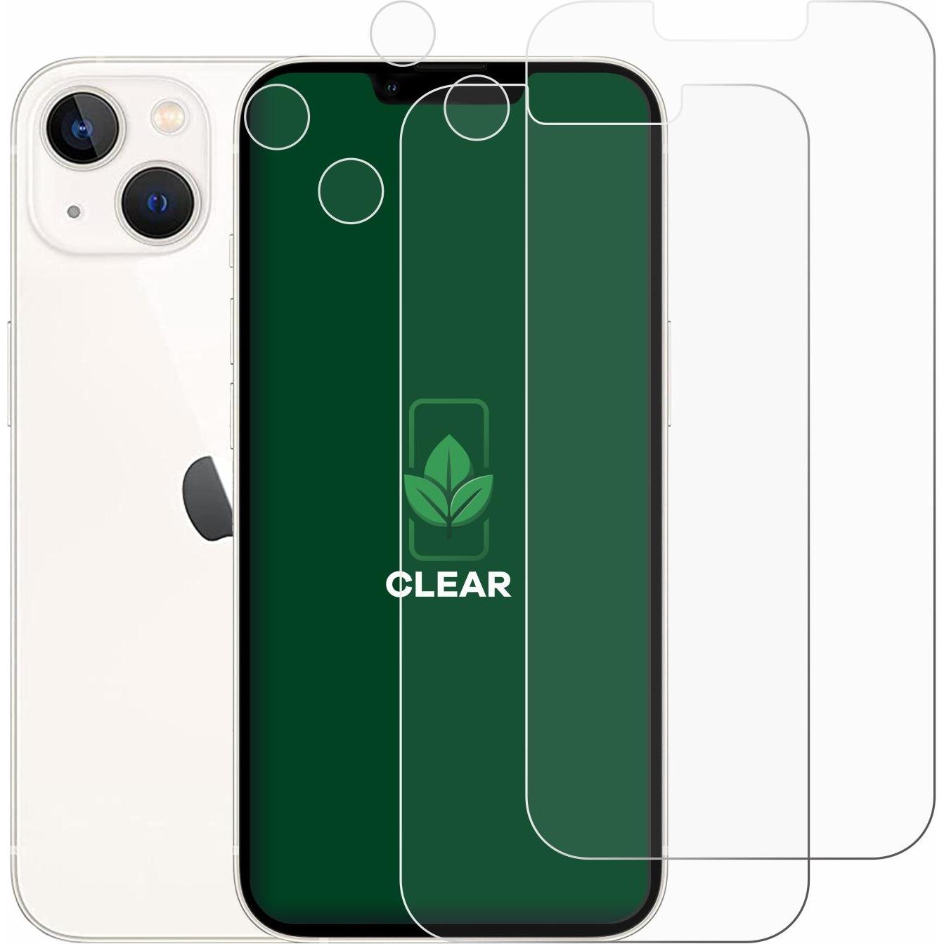 Thumbnail - ScreenLeaf Schutzfolie nachhaltiger Displayschutz Displayschutzfolie Folie Klar Transparent (2 Stück, Apple iPhone 13), ...