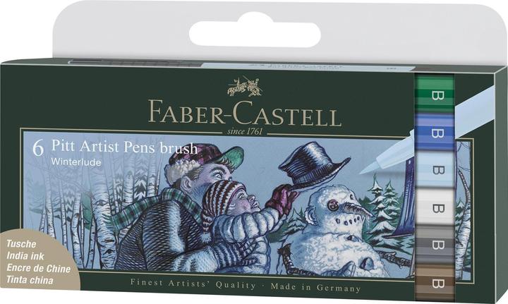 Image du produit Faber-Castell Crayon à encre de Chine PITT Artist Pen hiver 6 pièces (1x)