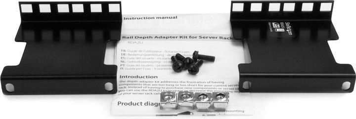 Produktbild StarTech 4in Rack Depth Adapter - 2u
