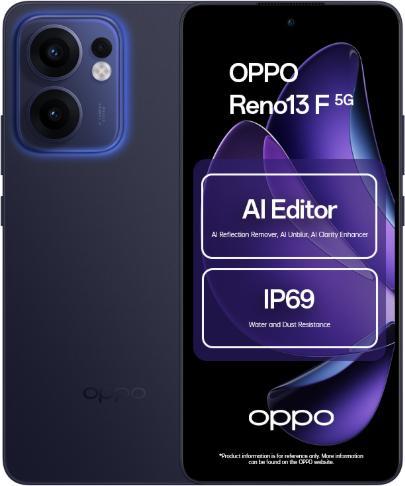 Actual product image OPPO Reno 13F 5G (256 GB, Garnet, 6.67", Dual SIM, 5G)