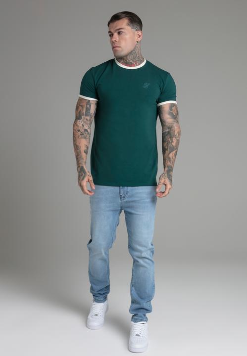 Produktbild Siksilk T-Shirt Ringer T-Shirt in Green (M)