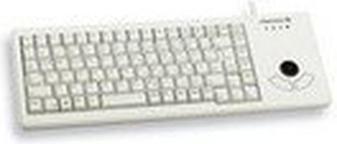 Actual product image CHERRY XS Trackball Keyboard corded USB lightgrey (EN) (DE, Cable)