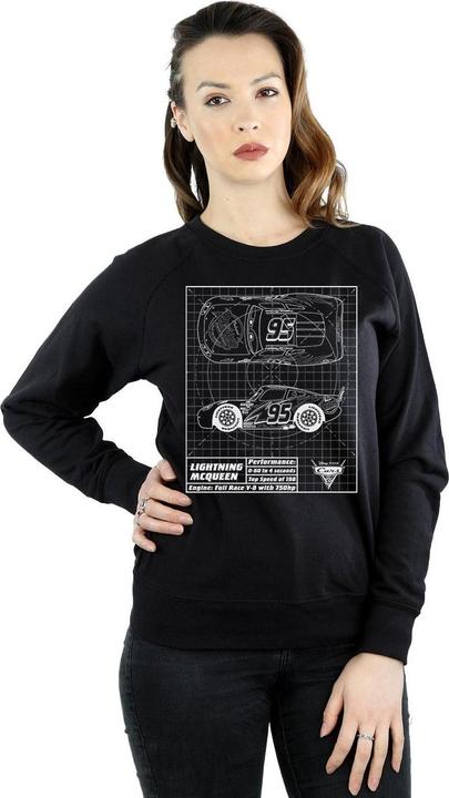 Produktbild Disney Cars Lightning McQueen Blueprint Sweatshirt (XL)