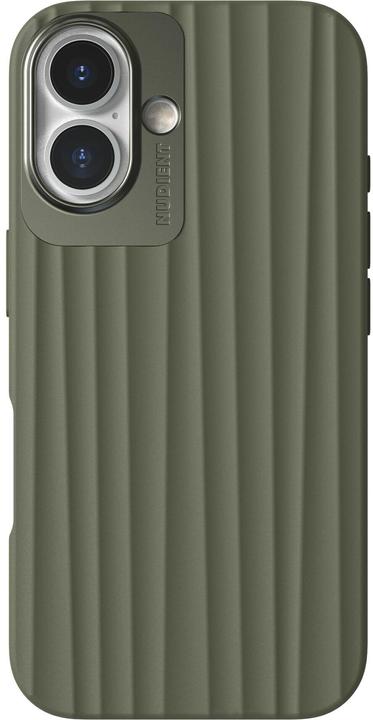 Produktbild Nudient Back Cover Bold MagSafe iPhone 16 Olive Green (Apple iPhone 16)