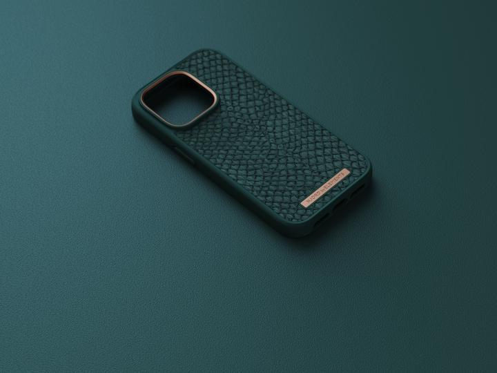 Image du produit Njord Étui rigide Salm.Leather Magsafe vert (Apple iPhone 14 Pro)
