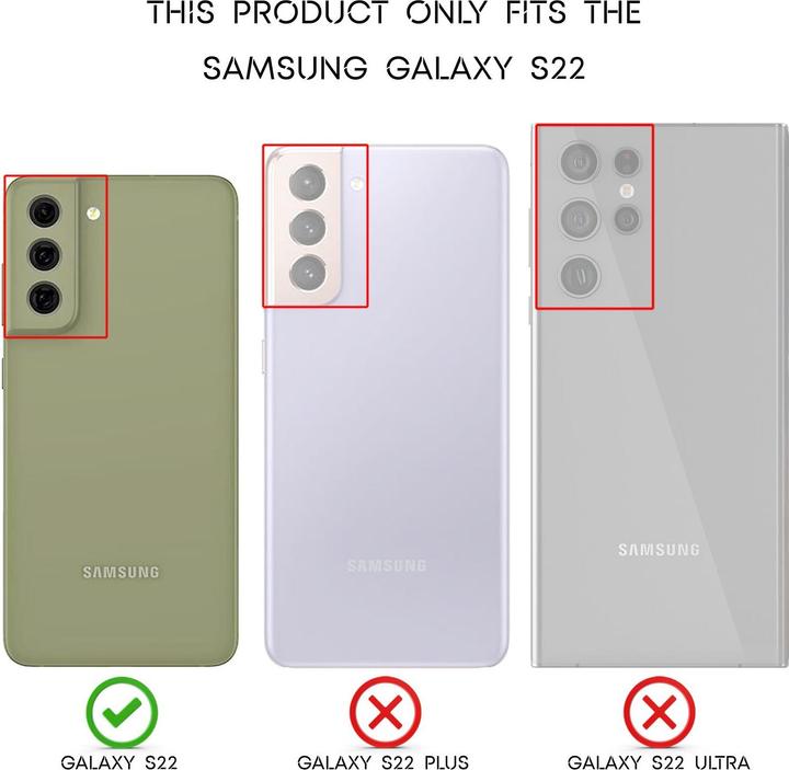 Produktbild Nalia Carbon Look Silikon Handyhülle (Samsung Galaxy S22)