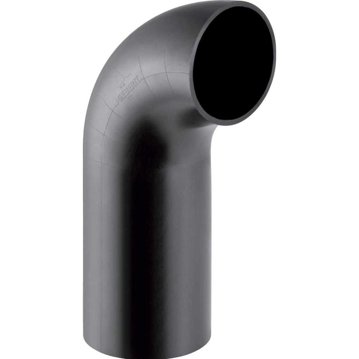 Geberit, Zubehör Sanitärinstallation, PEH bøjning 90 grader Ø 63 mm