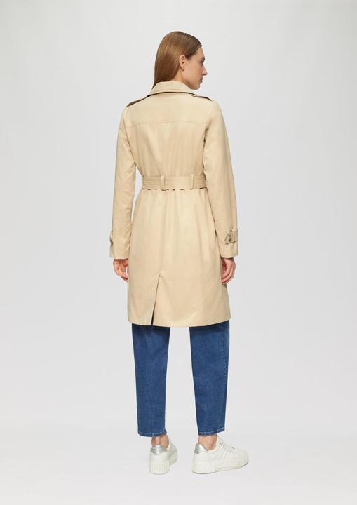 Actual product image S.Oliver Outdoor-Mantel Trenchcoat mit Streifen-Futter