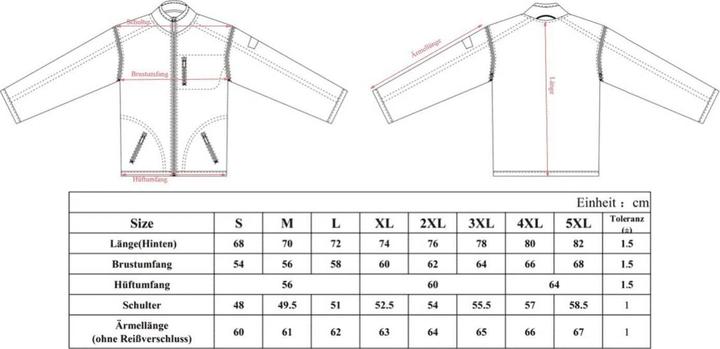 Nährwerte und Zutaten Army Shop Fleecejacke Armee (XL)