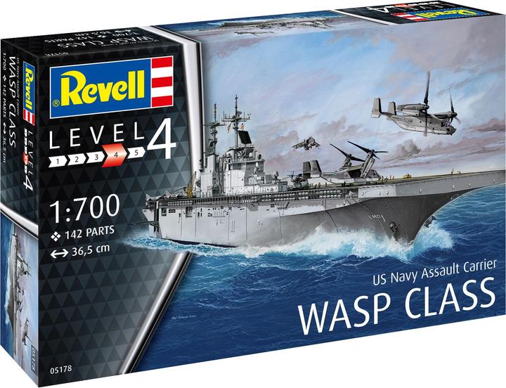 Actual product image Revell Assault Carrier USS WASP CLASS
